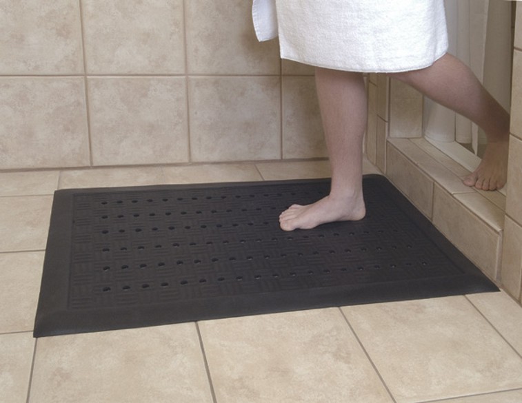 Perforated Rubber Shower Floor Mat