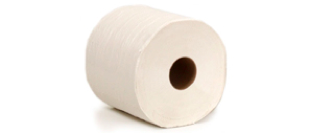 center-pull-tp roll of toilet paper