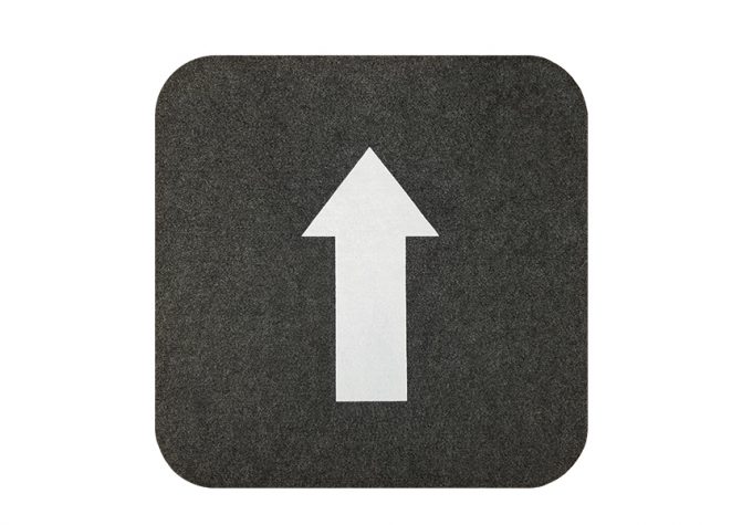 sure-stride-directional mat with arrow