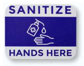 sanitize hands sign sanitize hands sign