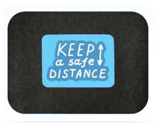 keep a safe distance mat