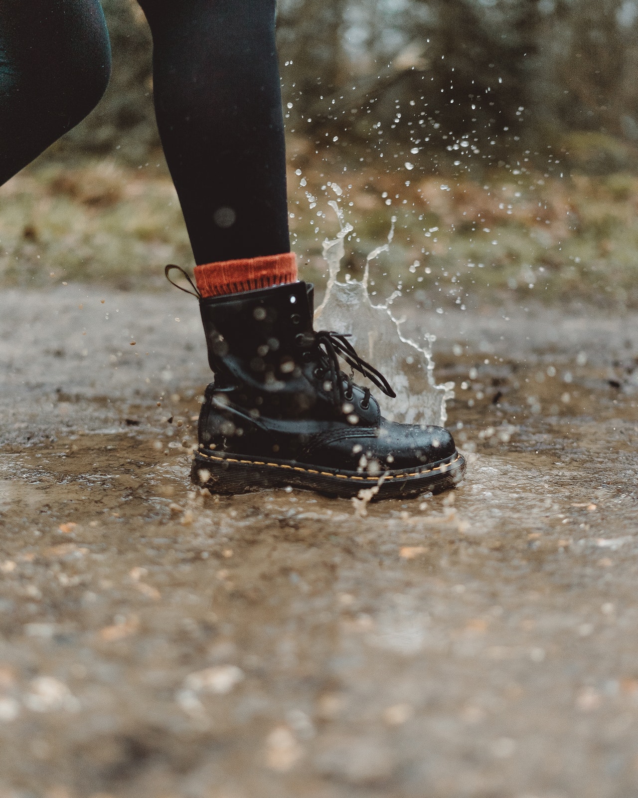 Splasing in Puddle