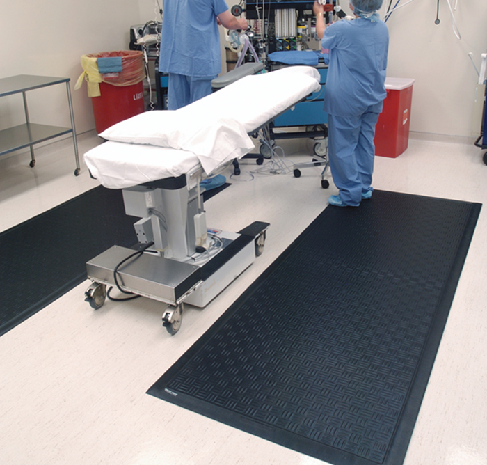 The Cushion Station Mat at work in a Hospital